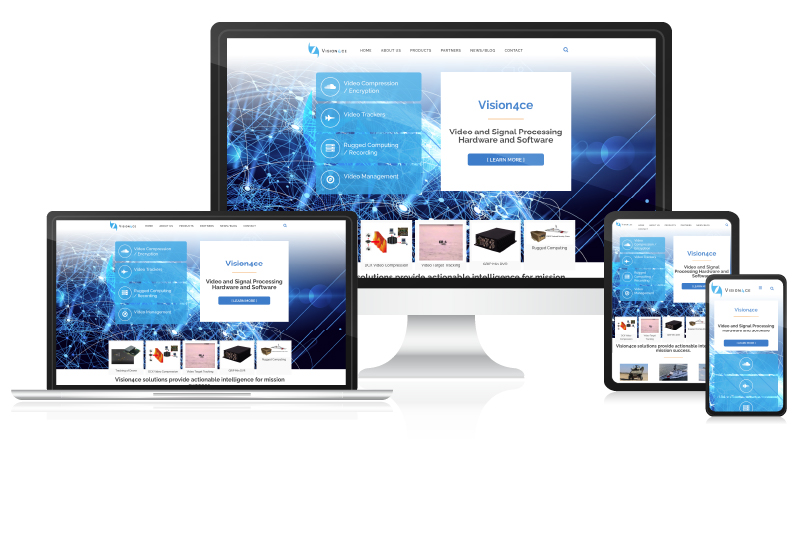 Vision4ce image of new responsive website